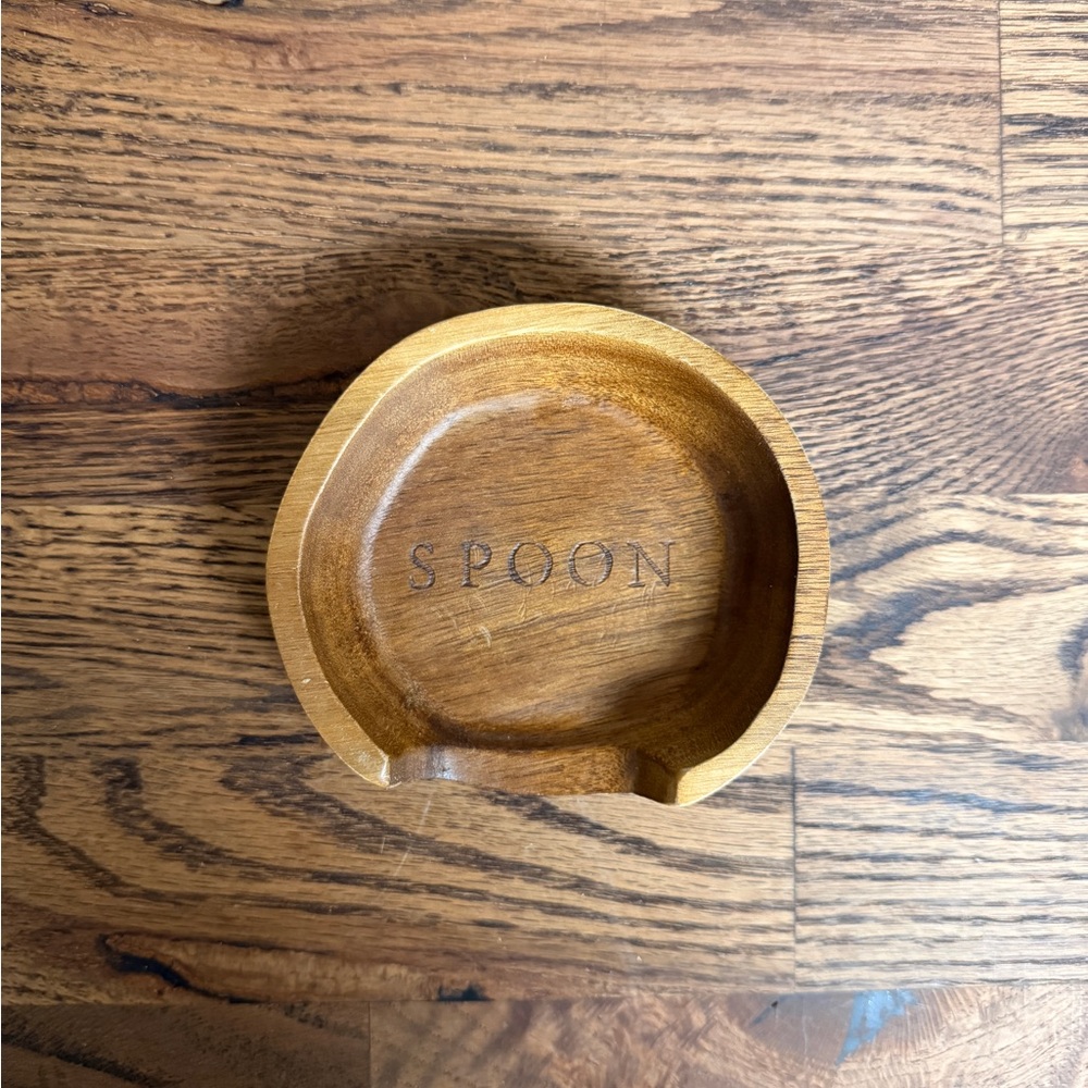 Hearth & Hand Acacia Spoon Rest - Natural Kitchen Accessory - Picture 2 of 3
